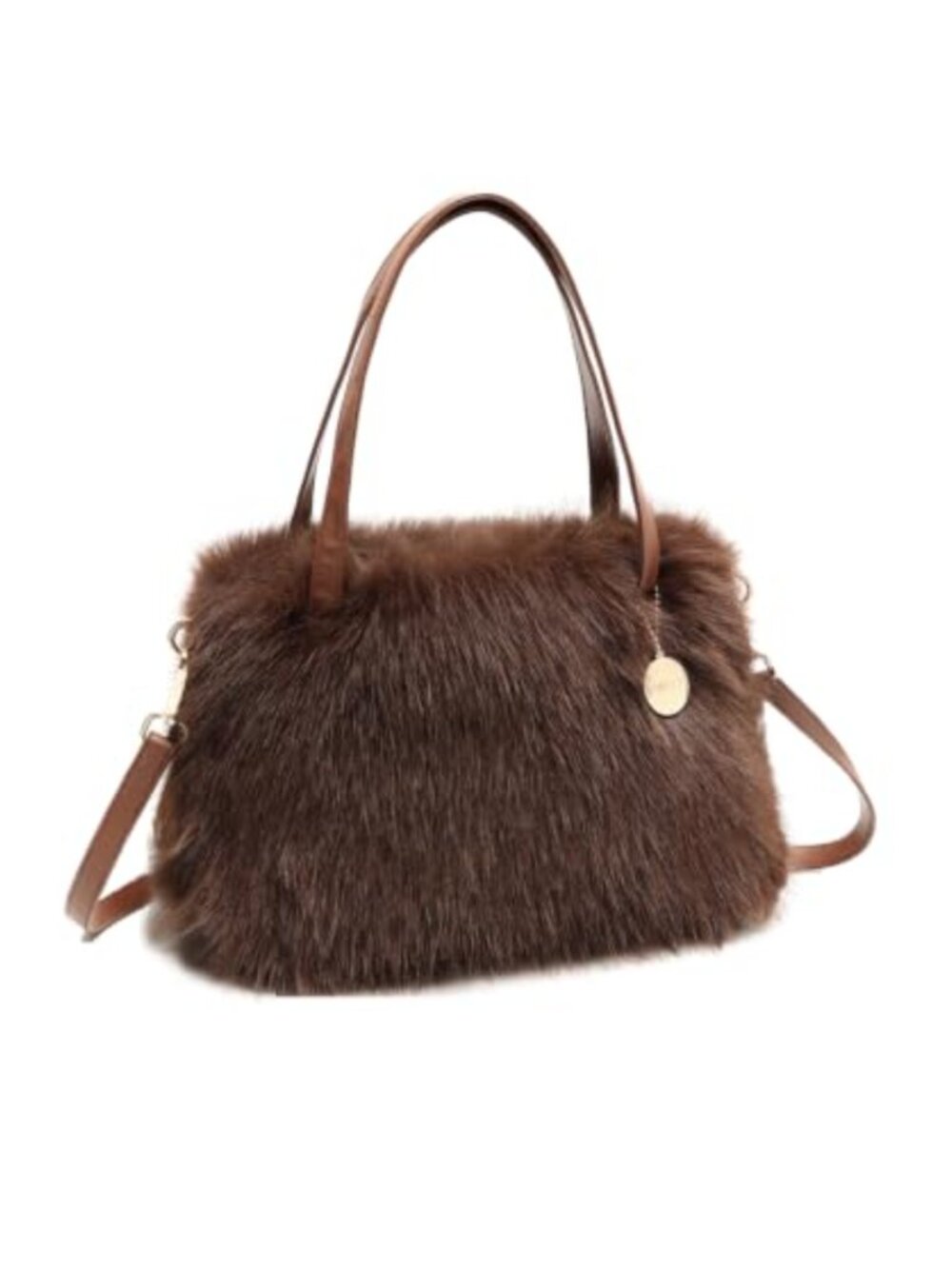 Faux Fur Purse Furry Crossbody Handbag Clutch Shoulder Bag for Women